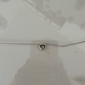 Silver pandora heart necklace